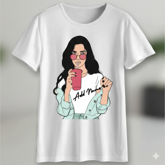 Personalized Fashion Girl T-Shirt
